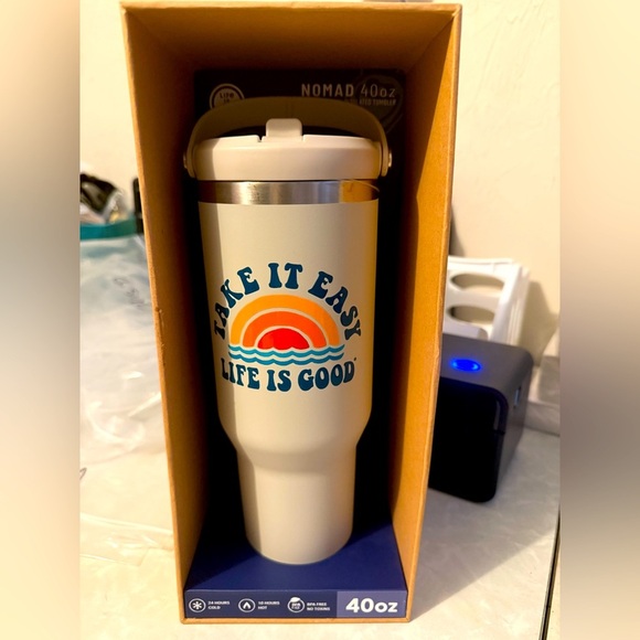 NWT Life is Good Grande 40 oz Insulated Tumbler "Take it Easy" Camping, Hiking - Picture 1 of 6